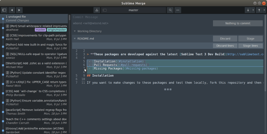 sublime text 3 install packages